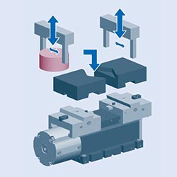 Structure jaws quick change system Structure jaws quick change system