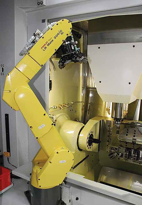 Hydraulic centric clamping device HZS 180-80 in automation cell