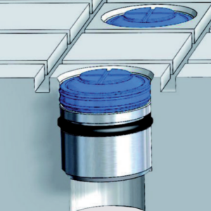 Active friction pad in vacuum plate Active friction pad in vacuum plate
