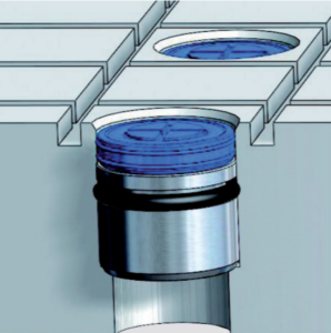 Inactive friction pads in vacuum plate